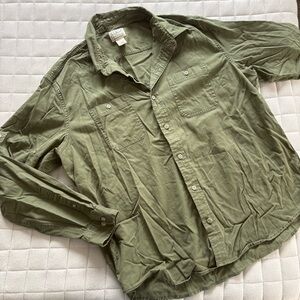 L.L. Bean Men's Sage Green Button down Shirt
